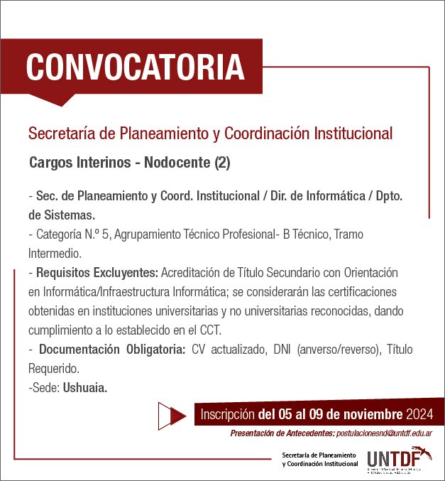 Convocatoria Sec PyCI